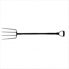 35813 FLO Furca maner metalic, cu 4 dinti..